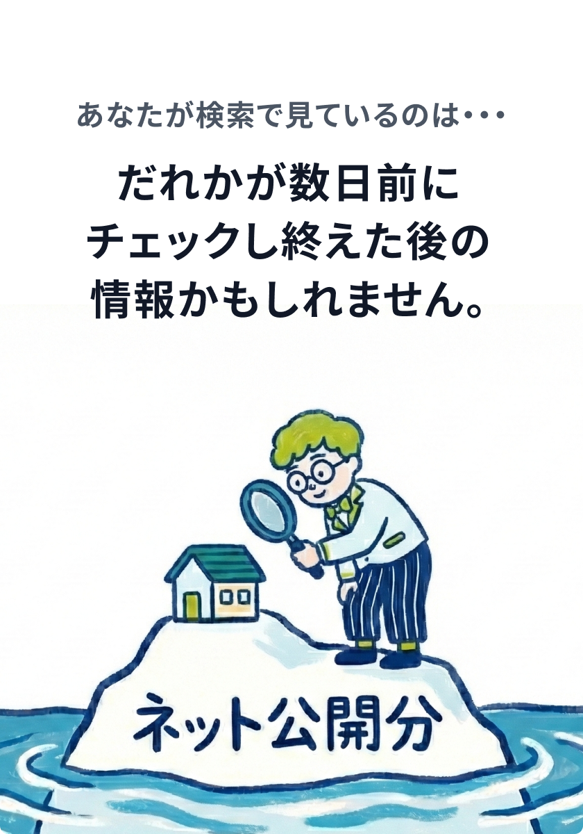 あなたが検索で見ているのは…だれかが数日前にチェックし終えた後の情報かもしれません