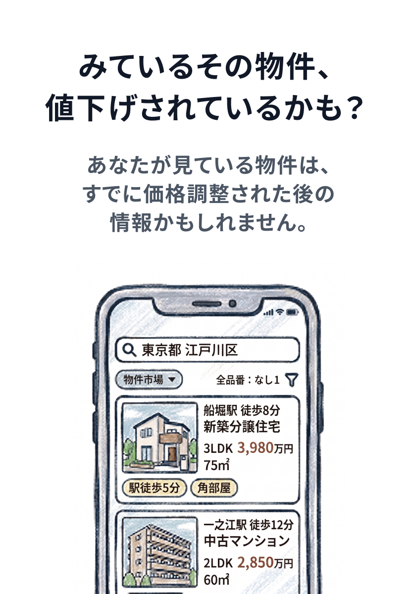 みているその物件、値下げされているかも？