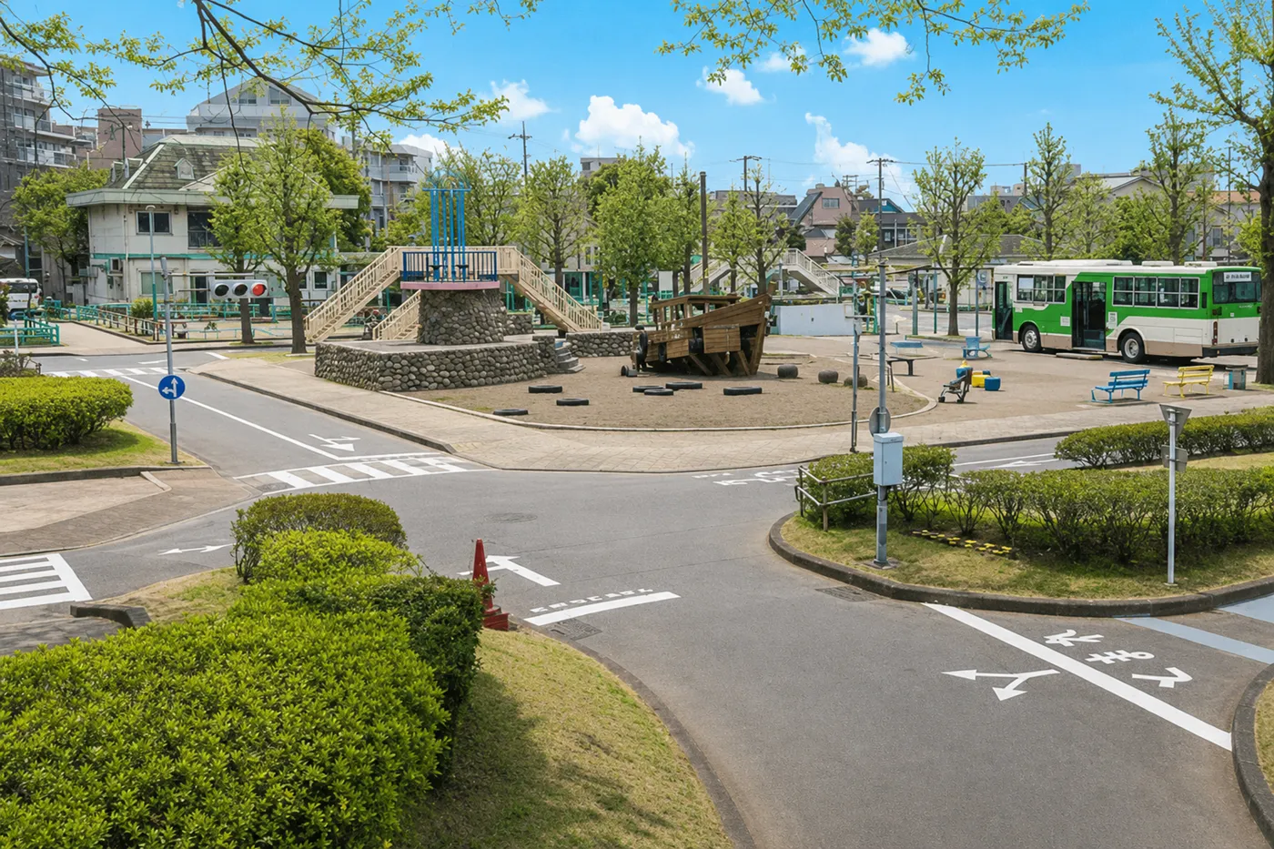 新宿交通公園の風景