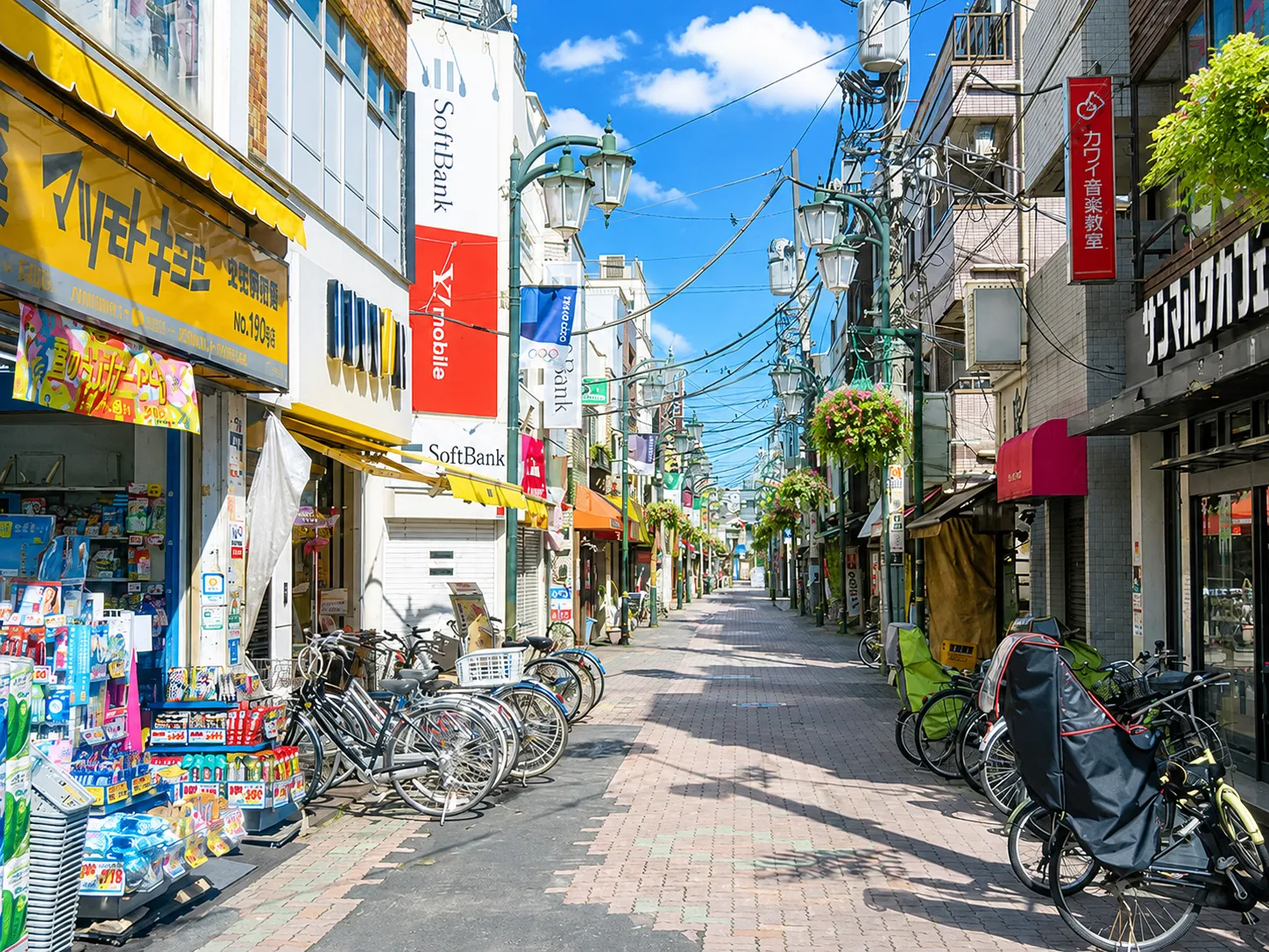 青砥駅周辺にある商店街 青砥駅周辺にある商店街